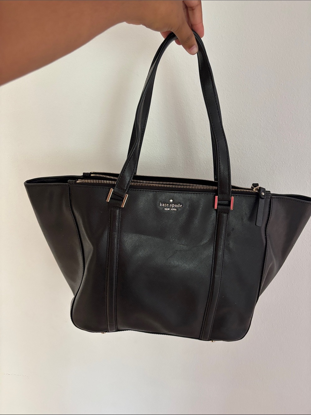 Kate Spade Black Leather Tote